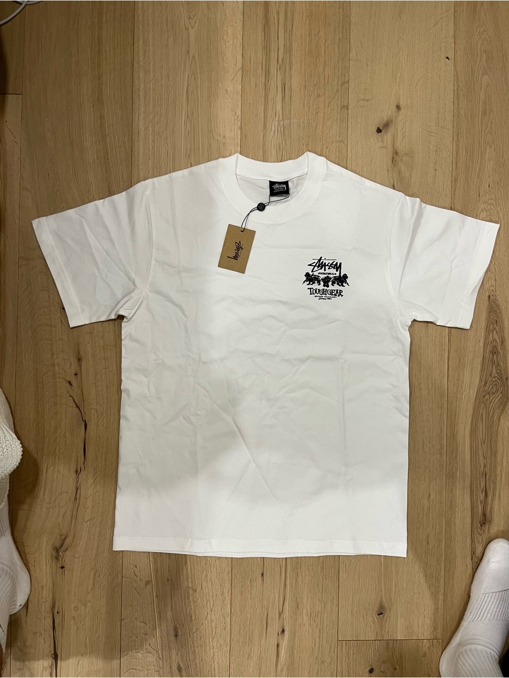 Stussy White Tee ToughGear